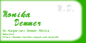 monika demmer business card
