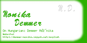 monika demmer business card